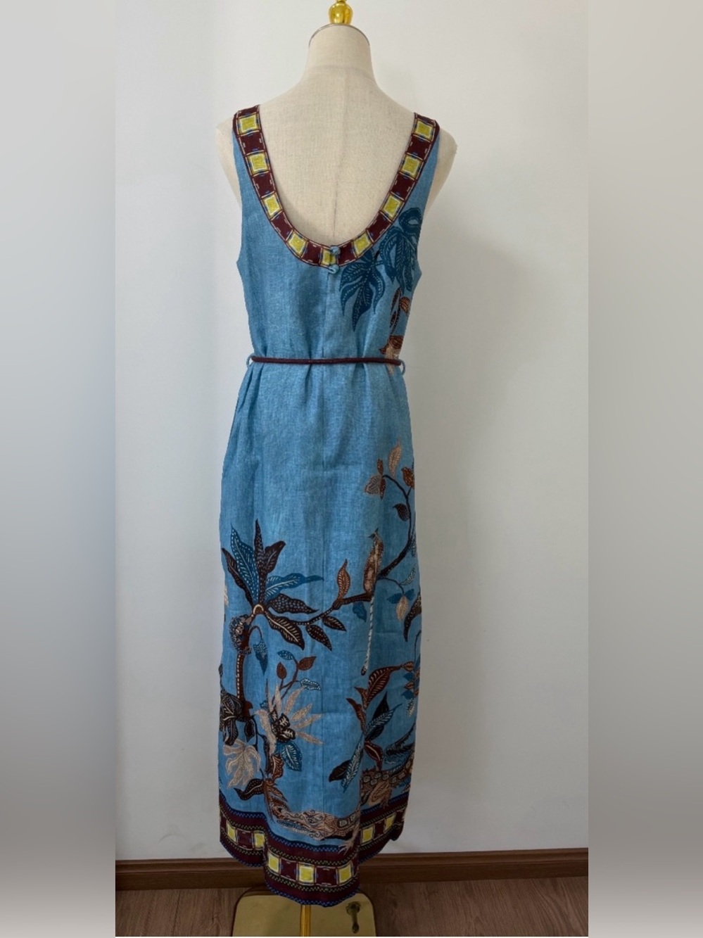 ALEMAIS Georgie printed linen midi dress - Picture 5 of 7